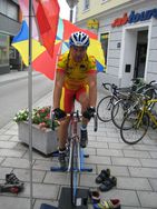 Cristoph beim Aufwärmen