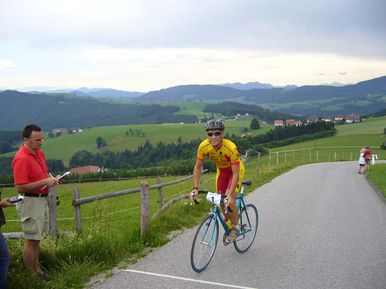 Thomas kurz vor der Ziellinie